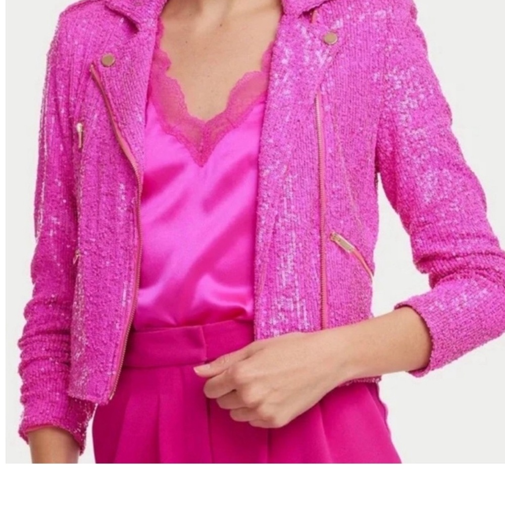 Generation Love Fuchsia Tweed Blazer